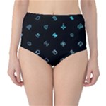 Noice, Dark, Gamer, Games, Gaming, Logo Classic High-Waist Bikini Bottoms