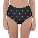 Noice, Dark, Gamer, Games, Gaming, Logo Reversible High-Waist Bikini Bottoms