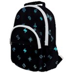 Noice, Dark, Gamer, Games, Gaming, Logo Rounded Multi Pocket Backpack