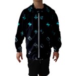 Noice, Dark, Gamer, Games, Gaming, Logo Kids  Hooded Windbreaker