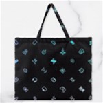 Noice, Dark, Gamer, Games, Gaming, Logo Zipper Large Tote Bag