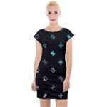 Noice, Dark, Gamer, Games, Gaming, Logo Cap Sleeve Bodycon Dress