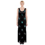 Noice, Dark, Gamer, Games, Gaming, Logo Thigh Split Maxi Dress