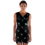 Noice, Dark, Gamer, Games, Gaming, Logo Wrap Front Bodycon Dress