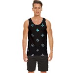 Noice, Dark, Gamer, Games, Gaming, Logo Men s Wide Collar Tank Top