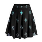 Noice, Dark, Gamer, Games, Gaming, Logo High Waist Skirt