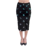 Noice, Dark, Gamer, Games, Gaming, Logo Midi Pencil Skirt