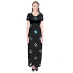 Noice, Dark, Gamer, Games, Gaming, Logo Short Sleeve Maxi Dress