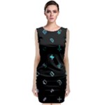 Noice, Dark, Gamer, Games, Gaming, Logo Sleeveless Velvet Midi Dress