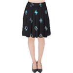 Noice, Dark, Gamer, Games, Gaming, Logo Velvet High Waist Skirt