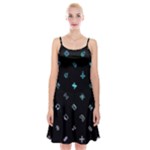 Noice, Dark, Gamer, Games, Gaming, Logo Spaghetti Strap Velvet Dress