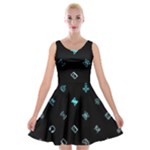 Noice, Dark, Gamer, Games, Gaming, Logo Velvet Skater Dress