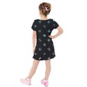 Kids  Short Sleeve Velvet Dress 