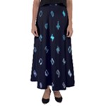 Noice, Dark, Gamer, Games, Gaming, Logo Flared Maxi Skirt