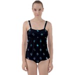 Noice, Dark, Gamer, Games, Gaming, Logo Twist Front Tankini Set