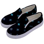 Noice, Dark, Gamer, Games, Gaming, Logo Kids  Canvas Slip Ons