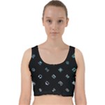 Noice, Dark, Gamer, Games, Gaming, Logo Velvet Racer Back Crop Top