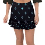 Noice, Dark, Gamer, Games, Gaming, Logo Fishtail Mini Chiffon Skirt