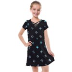 Noice, Dark, Gamer, Games, Gaming, Logo Kids  Cross Web Dress