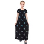 Noice, Dark, Gamer, Games, Gaming, Logo Kids  Short Sleeve Maxi Dress