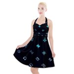 Noice, Dark, Gamer, Games, Gaming, Logo Halter Party Swing Dress 