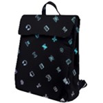 Noice, Dark, Gamer, Games, Gaming, Logo Flap Top Backpack