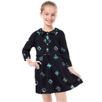 Noice, Dark, Gamer, Games, Gaming, Logo Kids  Quarter Sleeve Shirt Dress