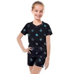 Noice, Dark, Gamer, Games, Gaming, Logo Kids  Mesh T-Shirt and Shorts Set