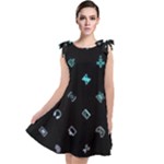 Noice, Dark, Gamer, Games, Gaming, Logo Tie Up Tunic Dress