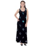 Noice, Dark, Gamer, Games, Gaming, Logo Sleeveless Velour Maxi Dress