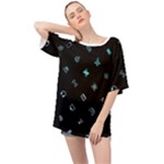 Noice, Dark, Gamer, Games, Gaming, Logo Oversized Chiffon Top