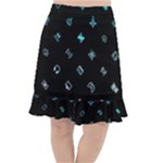 Noice, Dark, Gamer, Games, Gaming, Logo Fishtail Chiffon Skirt