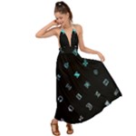 Noice, Dark, Gamer, Games, Gaming, Logo Backless Maxi Beach Dress