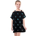 Noice, Dark, Gamer, Games, Gaming, Logo Kids  One Piece Chiffon Dress