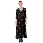 Noice, Dark, Gamer, Games, Gaming, Logo Button Up Maxi Dress