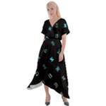 Noice, Dark, Gamer, Games, Gaming, Logo Cross Front Sharkbite Hem Maxi Dress