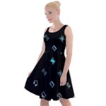 Noice, Dark, Gamer, Games, Gaming, Logo Knee Length Skater Dress