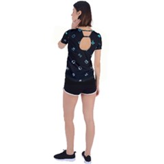 Back Circle Cutout Sports T-Shirt 