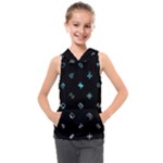 Noice, Dark, Gamer, Games, Gaming, Logo Kids  Sleeveless Hoodie