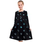 Noice, Dark, Gamer, Games, Gaming, Logo Kids  Midi Sailor Dress