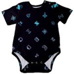 Noice, Dark, Gamer, Games, Gaming, Logo Baby Short Sleeve Bodysuit