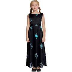 Kids  Satin Sleeveless Maxi Dress 