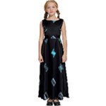 Noice, Dark, Gamer, Games, Gaming, Logo Kids  Satin Sleeveless Maxi Dress