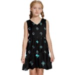 Noice, Dark, Gamer, Games, Gaming, Logo Kids  Sleeveless Tiered Mini Dress