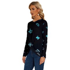 Long Sleeve Crew Neck Pullover Top 