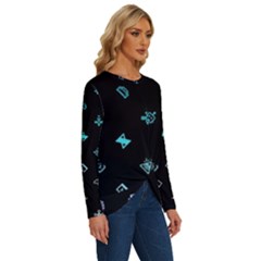 Long Sleeve Crew Neck Pullover Top 