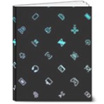 Noice, Dark, Gamer, Games, Gaming, Logo 8  x 10  Hardcover Notebook