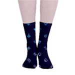 Noice, Dark, Gamer, Games, Gaming, Logo Smooth Crew Length Tube Socks