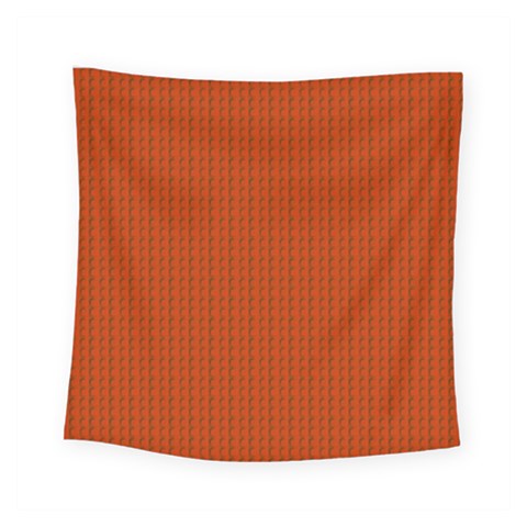 Orange Lego Texture Macro, Orange Dots Background Square Tapestry (Small) from ArtsNow.com