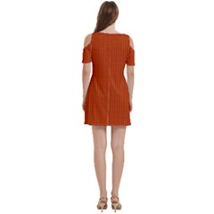 Women s Cold Shoulder Round Neck Mini Dress 